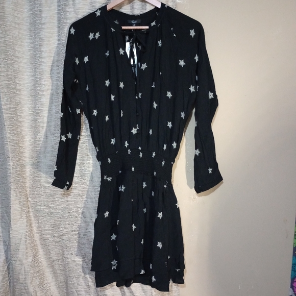 Rails jasmine smocked waist dress in black rivet star - Picture 2 of 8